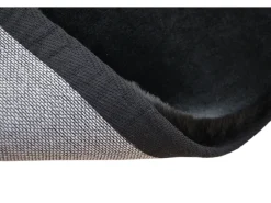 Discount OZAIA Alfombra shaggy de pelo largo efecto piel - 100% - 160 x 230 cm - Marrón - BUNNY Negro