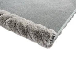 OZAIA Alfombra De Salón^Alfombra shaggy efecto 3D MAZE poliéster bicolor 160x230cm Gris