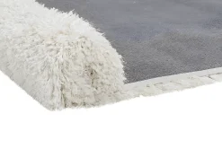 Alfombra shaggy HARVEY - poliéster - Blanco - 160 x 230 cm