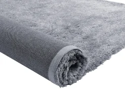 Discount OZAIA Alfombra shaggy mechas largas plateada 160x230 GLITTER Plateado