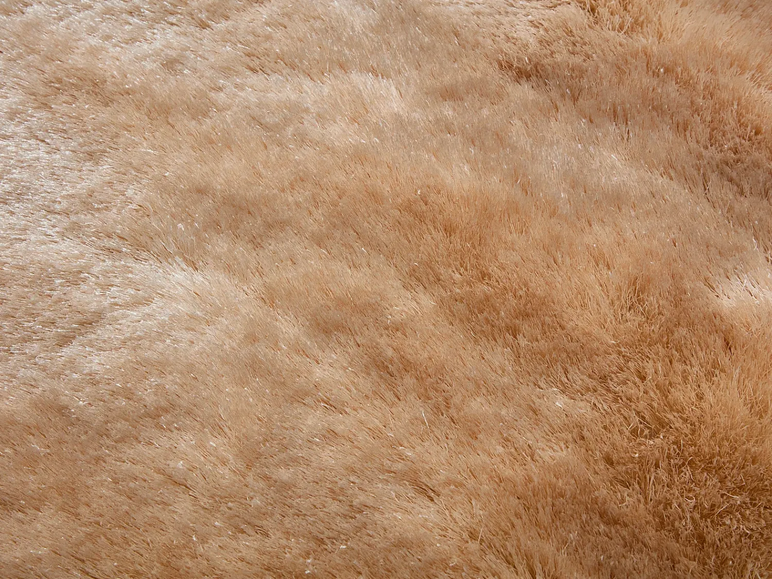 OZAIA Alfombra De Salón|Alfombra Redonda^Alfombra shaggy redonda de pelo largo ultra suave - D. 200 cm - oscuro - DOLCE Beige