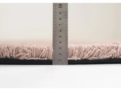 Alfombra Shaggy tejida a mano 140x140 cm Beige Cozy