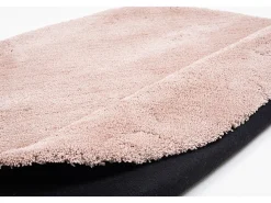 Alfombra Shaggy tejida a mano 140x140 cm Beige Cozy