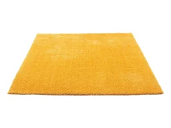Alfombra Shaggy tejida a mano 160x230 cm Oro Cozy
