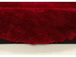 Alfombra Shaggy tejida a mano 140x140 cm Rojo Cozy