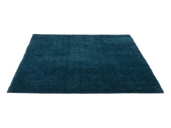 Alfombra Shaggy tejida a mano 50x80 cm Petróleo Cozy