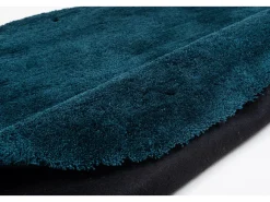 Alfombra De Salón|Alfombra Redonda^Alfombra Shaggy tejida a mano 140x140 cm Petróleo Cozy Verde