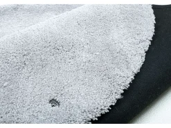 Clearance Alfombra Shaggy tejida a mano 140x140 cm Cozy Gris