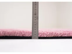 Alfombra De Salón|Alfombra Redonda^Alfombra Shaggy tejida a mano 100x100 cm Cozy Rosa