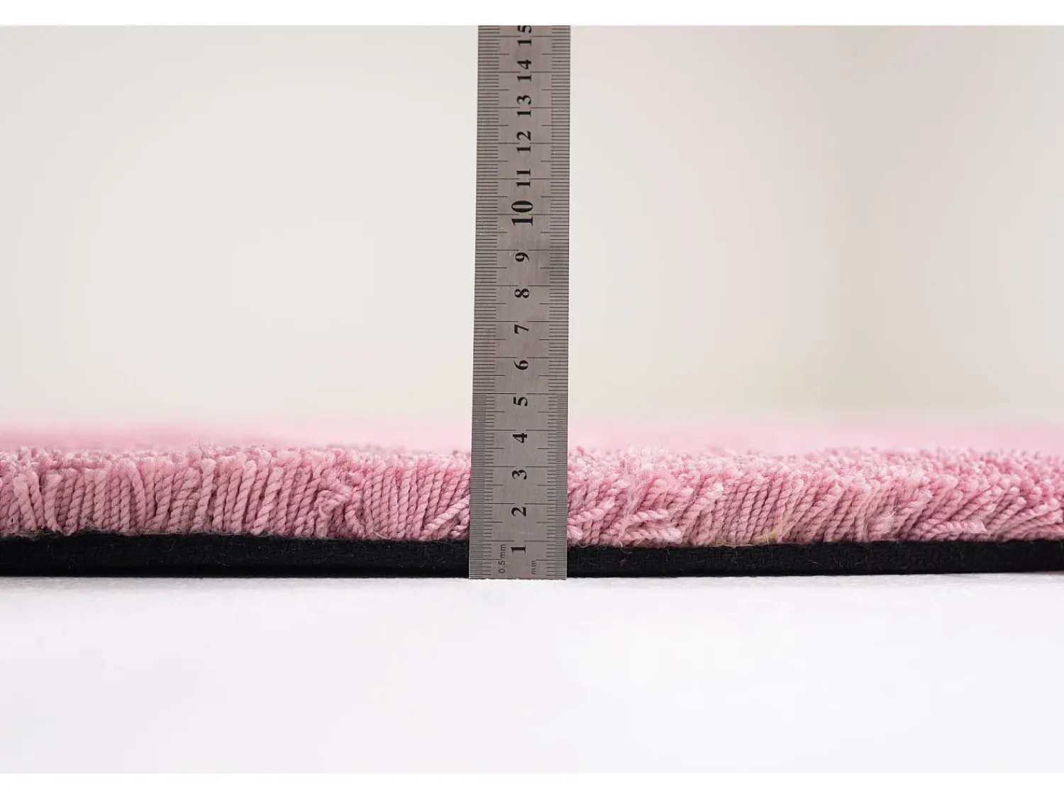 Alfombra De Salón|Alfombra Redonda^Alfombra Shaggy tejida a mano 100x100 cm Cozy Rosa