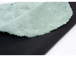 Alfombra Shaggy tejida a mano 100x100 cm Menta Cozy