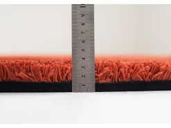 Alfombra Shaggy tejida a mano 190x190 cm Óxido Cozy