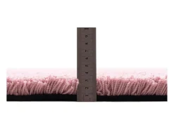 Alfombra Shaggy tejida a mano 85x155 cm Rosa Cozy