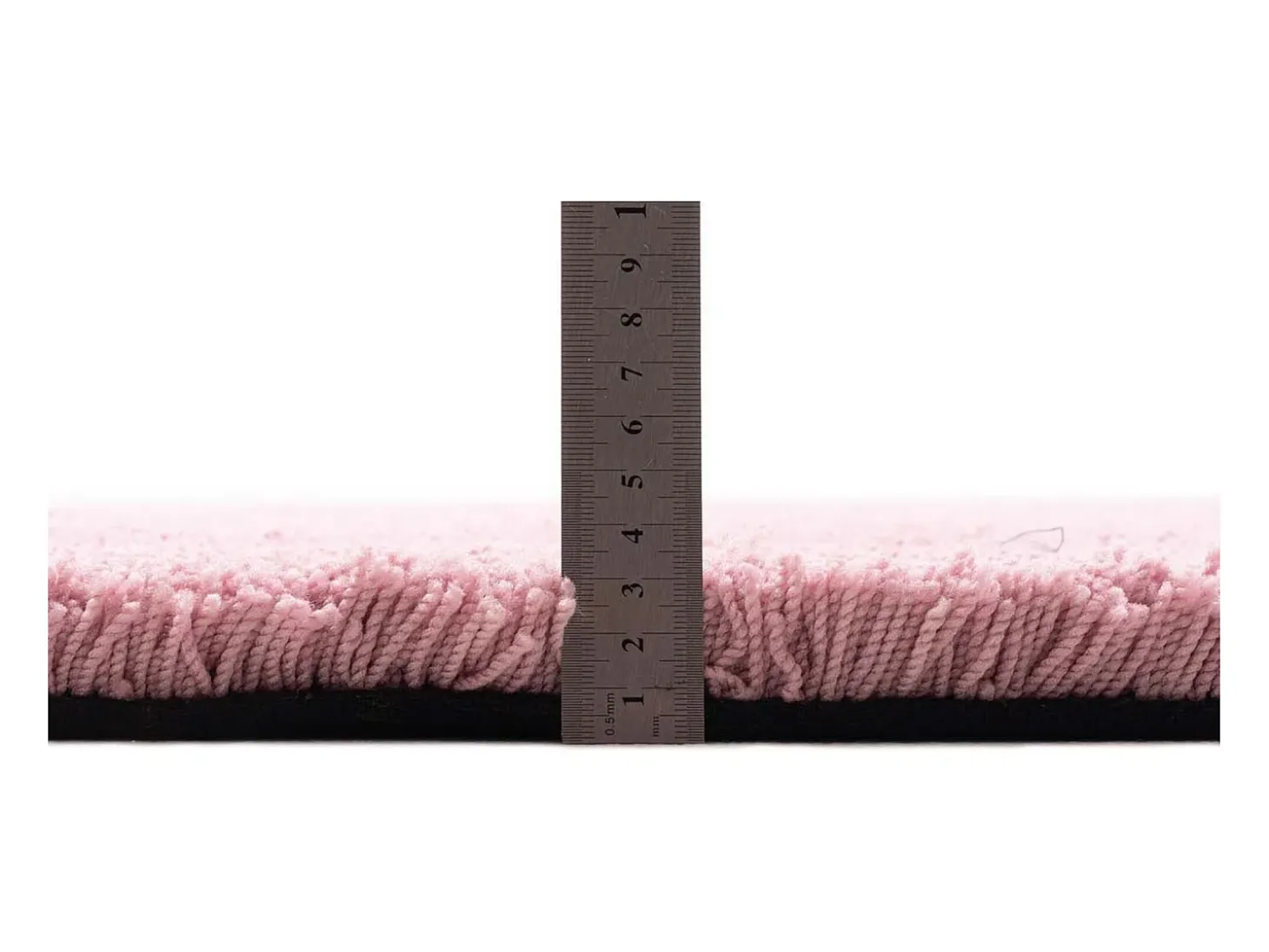 Alfombra Shaggy tejida a mano 85x155 cm Rosa Cozy