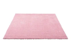 Alfombra Shaggy tejida a mano 85x155 cm Rosa Cozy