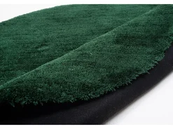 Sale Alfombra Shaggy tejida a mano 100x100 cm Cozy Verde