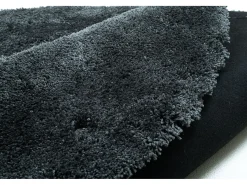 Online Alfombra Shaggy tejida a mano 100x100 cm Antracita Cozy Gris antracita
