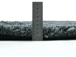 Online Alfombra Shaggy tejida a mano 100x100 cm Antracita Cozy Gris antracita