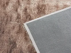 Sale OZAIA Alfombra shaggy ultra suave de poliester de color 160x230 cm DOLCE Topo