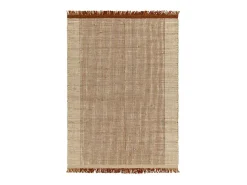 Sale Alfombra tejida a mano, 100% lana - 120x170cm - , crema, blanco - Avalon Naranja