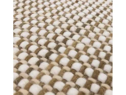 Alfombra De Salón^Alfombra tejida a mano, 100% lana - 160x230cm - , crema,blanco - Avalon Verde