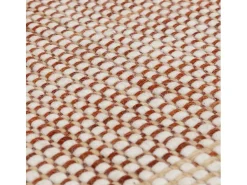 Alfombra tejida a mano, 100% lana - 160x230cm - naranja, crema, blanco - Avalon