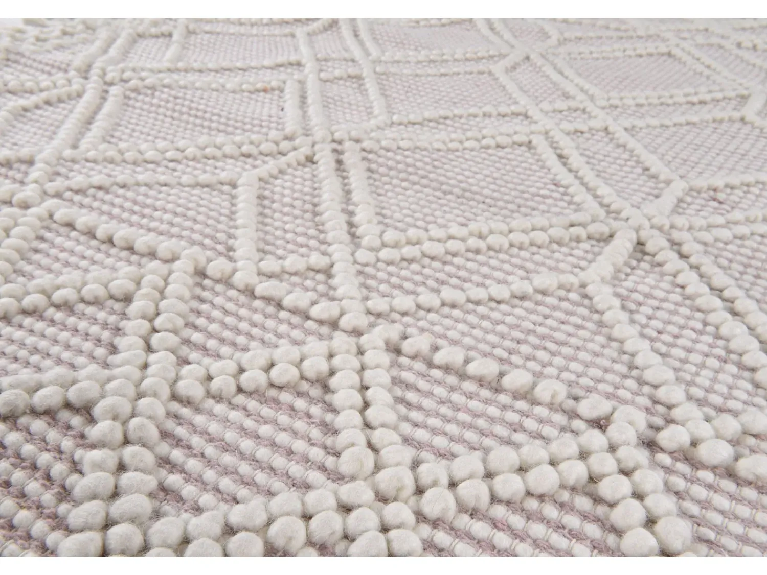 Alfombra De Salón|Alfombra Redonda^Alfombra tejida a mano con diseño étnico 140x140 cm Colored Macrame Rosa