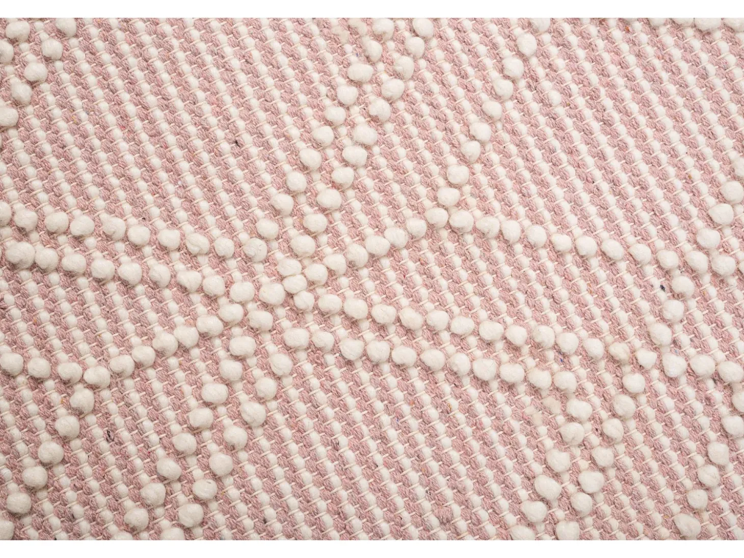 Alfombra tejida a mano con diseño étnico 190x290 cm Rosa Colored Macrame