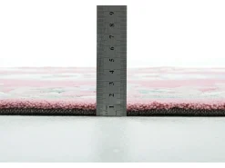 Alfombra tejida a mano con borde en diseño Aubusson 190x290 cm Rosa Ming