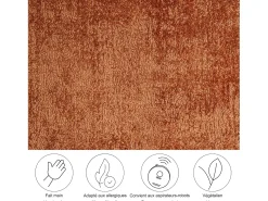 Alfombra tejida a mano de viscosa 120x180 cm Cobre Star