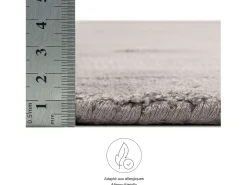 Sale Alfombra tejida a mano de viscosa 170x240 cm Star Gris