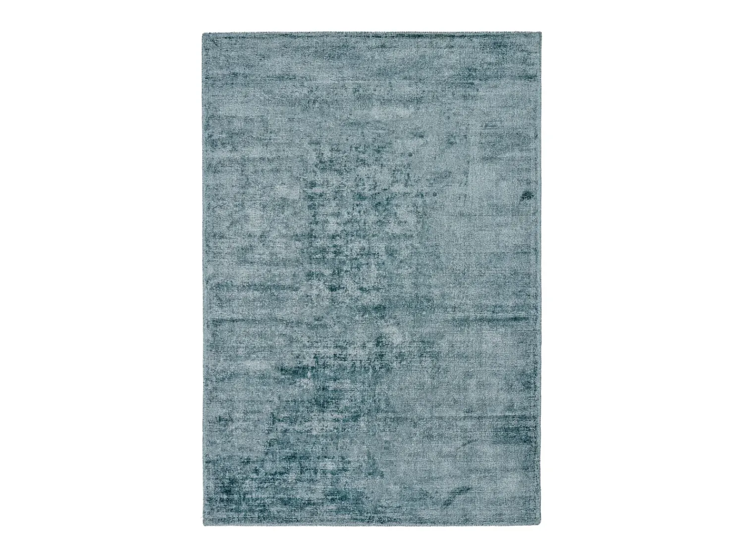Sale Alfombra tejida a mano de viscosa 190x290 cm Turquesa claro Star Azul turquesa