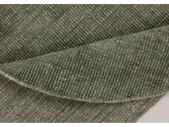 Sale Alfombra UNI a rayas de viscosa y lana 190x190 cm Venus Verde