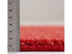 Alfombra UNI tejida a mano 60x90 cm Rojo Holi