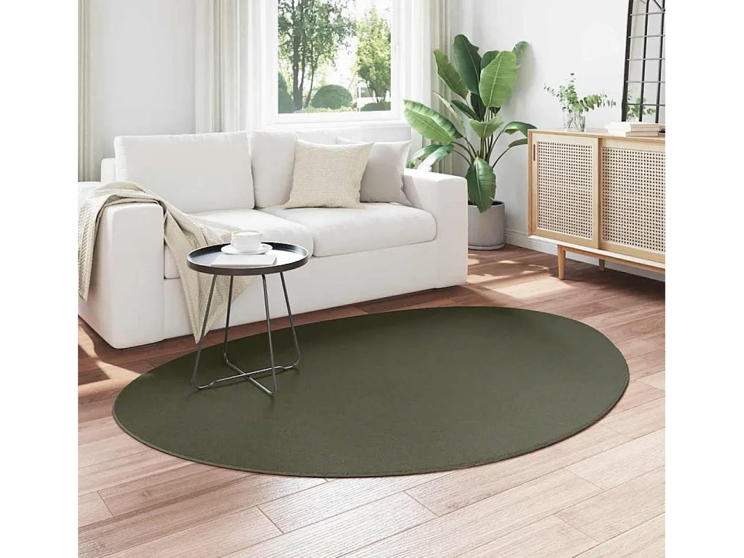 New Alfombra Bosque 140 x 200 cm Poliéster Verde