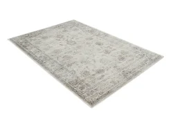 Clearance Miliboo Alfombra vintage de viscosa con estampado 160 × 230 cm RYAD Gris