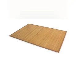 Alfombra 200x200 cm bambú marrón