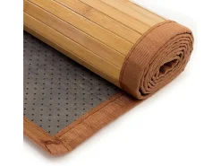 Alfombra 200x200 cm bambú marrón