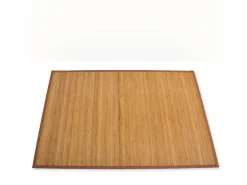 Alfombra 200x200 cm bambú marrón