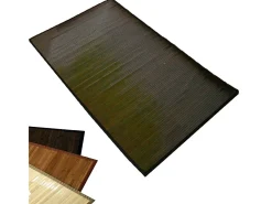 Alfombra 180x270 cm bambú marrón oscuro