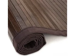 Alfombra 80x300 cm marrón oscuro