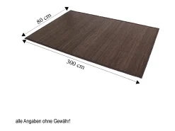 Alfombra 80x300 cm marrón oscuro