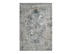 Meublorama Alfombra De Salón|Alfombra Infantil^Alfombra 170x120cm, diseño E209E color plata - Confort y elegancia para su interior. Gris
