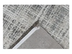 Alfombra 150x80cm, diseño E109E color plata - Confort y elegancia para su interior.