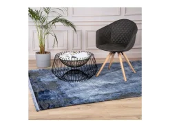 Meublorama Alfombra De Salón|Alfombra Infantil^Alfombra 290x200cm, diseño E409E color - Confort y elegancia para su interior Azul