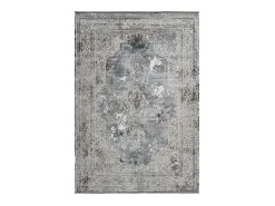 Meublorama Alfombra De Salón|Alfombra Infantil^Alfombra 150x80cm, diseño E209E color plata - Confort y elegancia para su interior. Gris