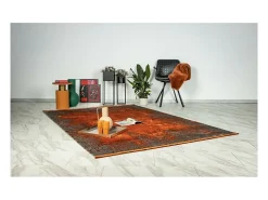 Alfombra 170x120cm, diseño E509E color terracota - Confort y elegancia para su interior