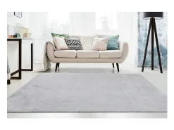 Meublorama Alfombra De Salón|Alfombra Infantil^Alfombra 230x160cm, diseño E005N color plata - Confort y elegancia para su interior Plateado