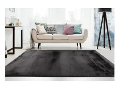 Meublorama Alfombra De Salón|Alfombra Infantil^Alfombra 170x120cm, diseño E009Y color grafito - Confort y elegancia para su interior. Gris antracita
