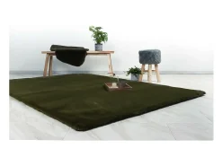 Alfombra 170x120cm, diseño H008N color verde albahaca - Confort y elegancia para su interior